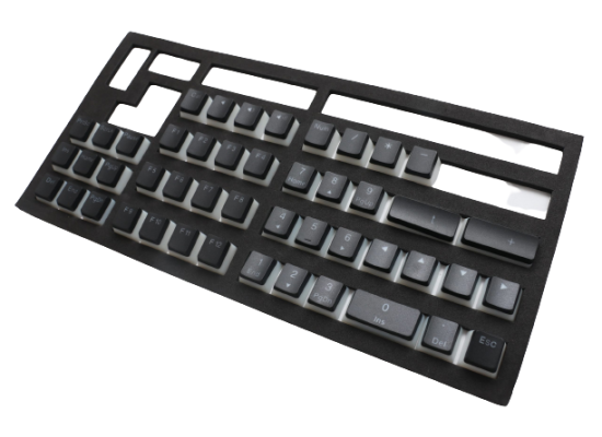 Ducky PBT Double-Shot Pudding Keycaps Classic Black & White Color Theme Design