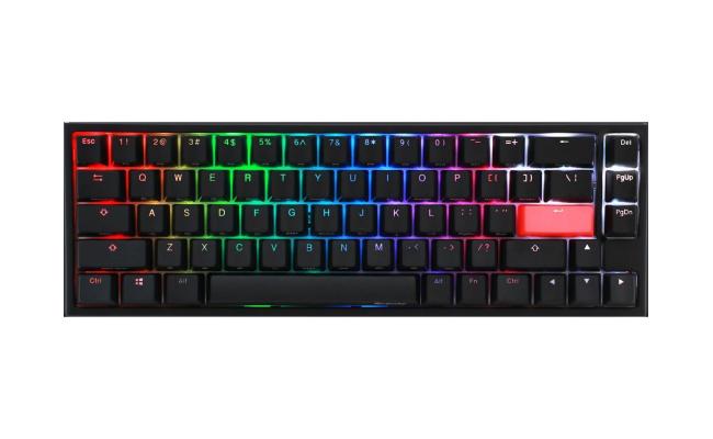 Ducky One 2- SF Red switch / Black top case white bottom case/ RGB Mechanical Gaming Keyboard