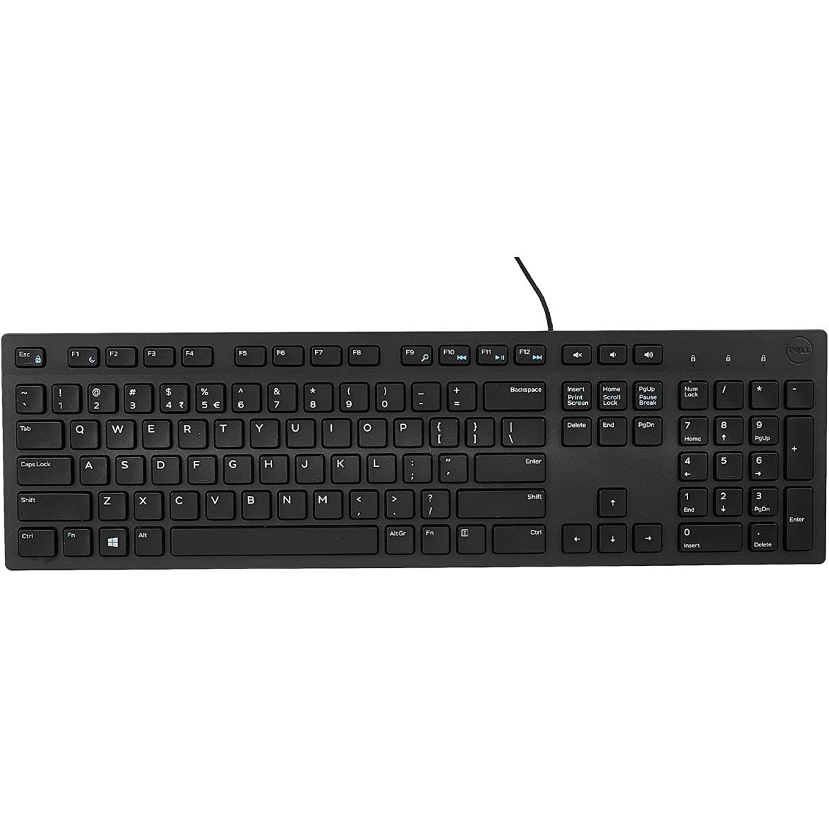 Dell KB216 Multimedia Wired Keyboard - Black (عربي)