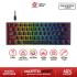 FANTECH MAXFIT61 MK857 RGB Wired 60% Mechanical Keyboard, 61 Keys Hot Swappable Type-C Programmable Gaming Keyboard, Red Switch-Black