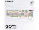 Fantech GO POP WK895 Kit Office Combo 2in1 Wireless Dual Mode (2.4GHz & BT), Silent Switches & Multimedia Function Keys (Beige) For Mac & Win