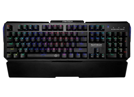 Fantech MK882 Pantheon RGB Gaming Mechanical Keyboard w/ Aluminum Cover & Ergonomics Wrists Rest, Water & Dust Proof - Optical Blue Switch