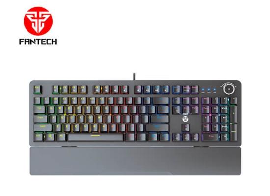 Fantech MaxPower MK853 RGB Mechanical Gaming Keyboard, Macro Supported, Ergonomic Wrist Rest, Anti Ghost Keys, Blue Switch