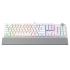 Fantech MaxPower MK853 RGB Mechanical Gaming (White) Keyboard, Macro Supported, Ergonomic Wrist Rest - Red Switch
