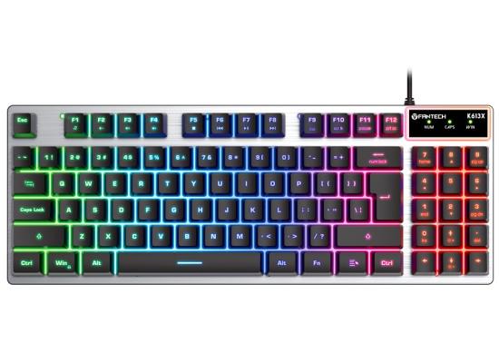 Fantech Fighter K613x (80%) Membrane Compact Gaming Keyboard w/ Alluminium Body & 3 RGB Backlit Modes - Floating Switch