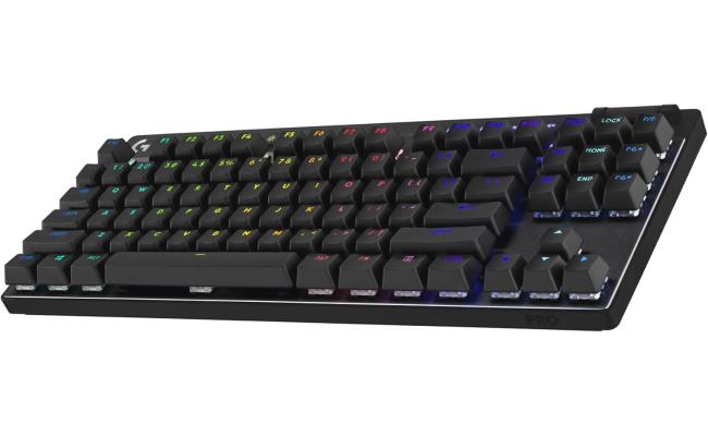 Logitech G PRO X TKL LIGHTSPEED Wireless (2.4GHz, Bluetooth, Wired USB) RGB Gaming Keyboard, GX Brown Tactile, PBT Keycaps w/ USB-C, Media Controls & Volume Roller - Black