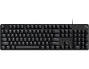 Logitech G413 SE Full-Size Mechanical Gaming Keyboard - Backlit Keyboard with Tactile Mechanical Switches, Anti-Ghosting, Compatible with Windows, macOS - Black Aluminum(عربي)