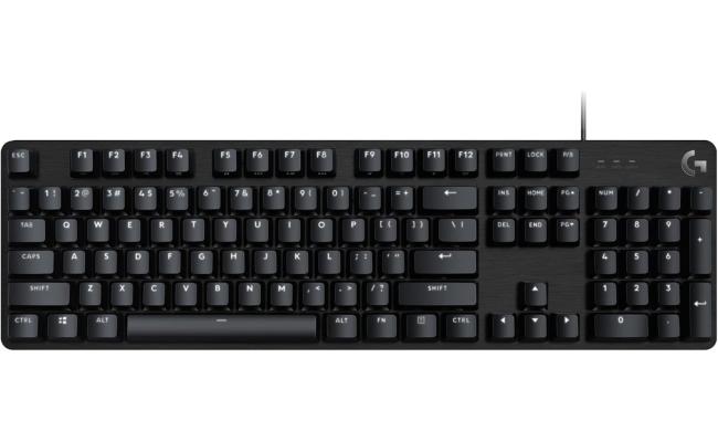 Logitech G413 SE Full-Size Mechanical Gaming Keyboard - Backlit Keyboard with Tactile Mechanical Switches, Anti-Ghosting, Compatible with Windows, macOS - Black Aluminum(عربي)