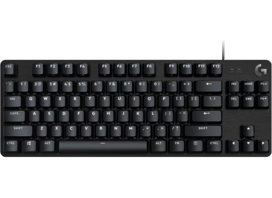 Logitech G413 TKL SE Mechanical Gaming Keyboard - Compact Backlit Keyboard with Tactile Mechanical Switches, Anti-Ghosting, Compatible with Windows, macOS - Black Aluminum(عربي)