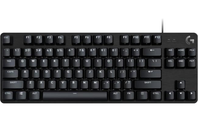 Logitech G413 TKL SE Mechanical Gaming Keyboard - Compact Backlit Keyboard with Tactile Mechanical Switches, Anti-Ghosting, Compatible with Windows, macOS - Black Aluminum(عربي)