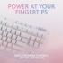 Logitech G713 Wired Mechanical Gaming Keyboard with LIGHTSYNC RGB Lighting, Tactile Switches (GX Brown), and Keyboard Palm Rest, PC and Mac Compatible - White Mist