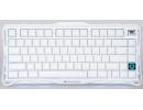 GravaStar Mercury K1 75% Wireless Mechanical Gaming Keyboard, Aluminum Alloy Exoskeleton Design, Gasket Custom Keyboard Hot-Swap Socket, Linear Switches, RGB Backlit ,White