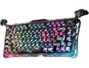 GravaStar Mercury V75 Pro 75% Hall Effect Magnetic Switch Gaming Keyboard, Only Wired, Hot‑Swappable, 8000 Hz Polling, Dual‑Zone RGB, Semi‑Aluminum Frame - Neon Graffiti