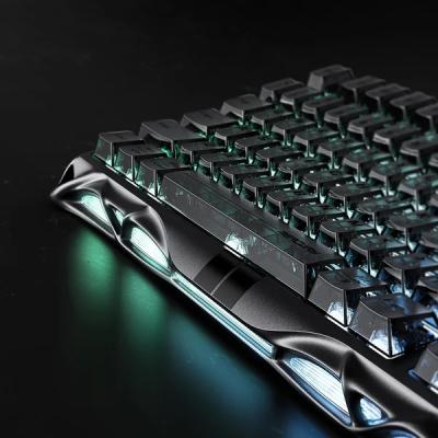 GravaStar Mercury V75 HE USB Wired Gaming Keyboard, True 8kHz Polling Rate, Hall Effect magnetic switch technology, 16 Modes Multi-Zone RGB Lighting, Hot-Swappable Design, Semi-Aluminum Body