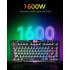 GravaStar Mercury V75 Lite Hall Effect Magnetic Gaming Keyboard – 8KHz Rapid Trigger Wired 75% Keyboard, Adjustable Actuation, Hot-Swappable Switches, Transparent RGB for PC/Mac