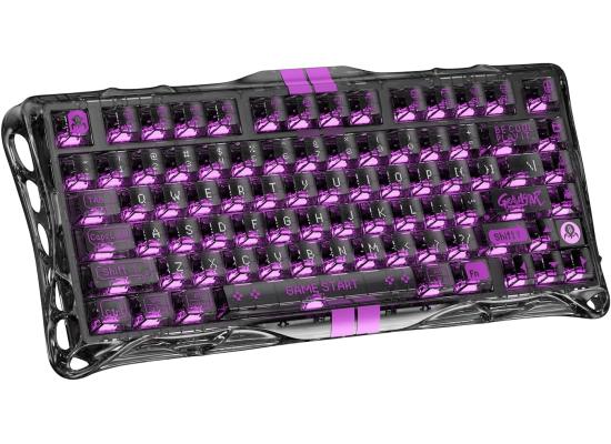 GravaStar Mercury V75 Lite Hall Effect Magnetic Gaming Keyboard – 8KHz Rapid Trigger Wired 75% Keyboard, Adjustable Actuation, Hot-Swappable Switches, Transparent RGB for PC/Mac