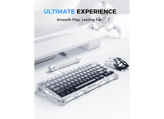 GravaStar Mercury K1 75% Wireless Mechanical Gaming Keyboard, Aluminum Alloy Exoskeleton Design, Gasket Custom Keyboard Hot-Swap Socket, Linear Switches, RGB Backlit