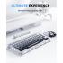 GravaStar Mercury K1 75% Wireless Mechanical Gaming Keyboard, Aluminum Alloy Exoskeleton Design, Gasket Custom Keyboard Hot-Swap Socket, Linear Switches, RGB Backlit