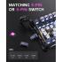 GravaStar Mercury K1 Pro 75% Wireless Mechanical Gaming Keyboard, Gasket Compact Custom Keyboard Hot-Swap Socket, Linear Switches, with RGB Backlit & Frame (Galaxy Black)