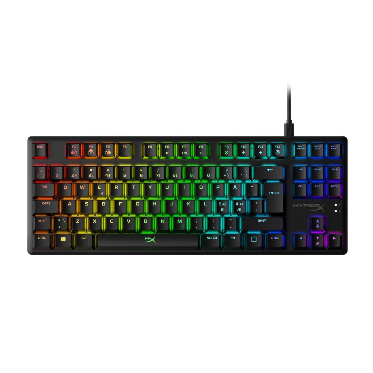 HyperX Alloy Origins Core TKL Mechanical Gaming Keyboard,Macro Customization, Compact Form Factor, RGB LED Backlit, Linear HyperX Red Switch