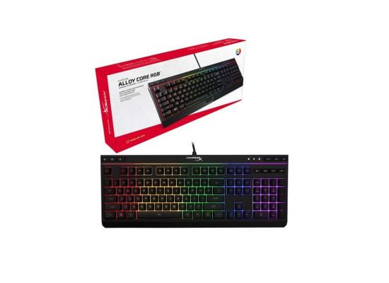 HyperX Alloy Core RGB Membrane Gaming Keyboard, Comfortable Quiet Silent Keys Spill Resistant, Dedicated Media Keys