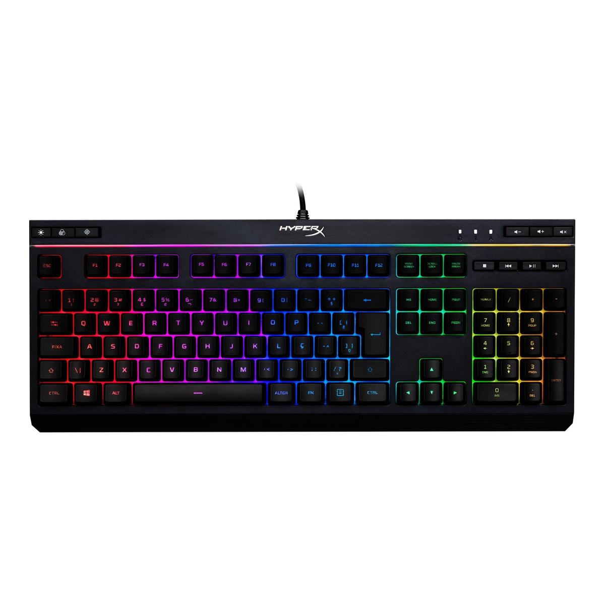 HyperX Alloy Core RGB Membrane Gaming Keyboard, Comfortable Quiet Silent Keys Spill Resistant, Dedicated Media Keys
