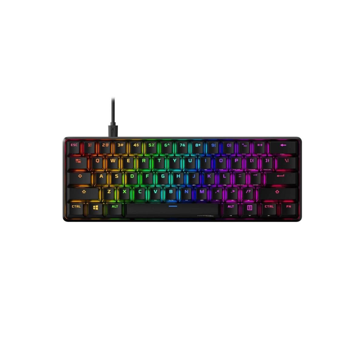 HyperX Alloy Origins 60 - Mechanical RGB Gaming Keyboard, Ultra Compact 60% Form Factor, NGENUITY Software Compatible - Linear Red Switch
