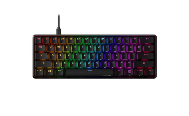 HyperX Alloy Origins 60 - Mechanical RGB Gaming Keyboard, Ultra Compact 60% Form Factor, NGENUITY Software Compatible - Linear Red Switch