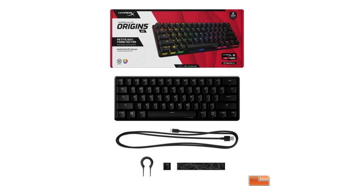 HyperX Alloy Origins 60 Mechanical RGB Gaming Keyboard, Ultra Compact