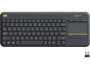 Logitech K400 Plus Wireless (2.4GHz) w/ Built-in Touch Pad Keyboard Up To 10m Range For PC-connected TV, Windows, Android, Chrome OS, Laptop, Tablet - (عربي)