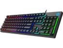 HP K500Y Backlit Membrane Wired Gaming Keyboard w/ Mixed Color Lighting & Matte Finish Double Injection Key Caps
