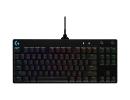 Logitech G PRO LightSync RGB Gaming Keyboard, COMPACT TKL Portable, GX BLUE CLICKY SWITCHES, Detachable Micro USB Cable, 12 Programmable F-Keys