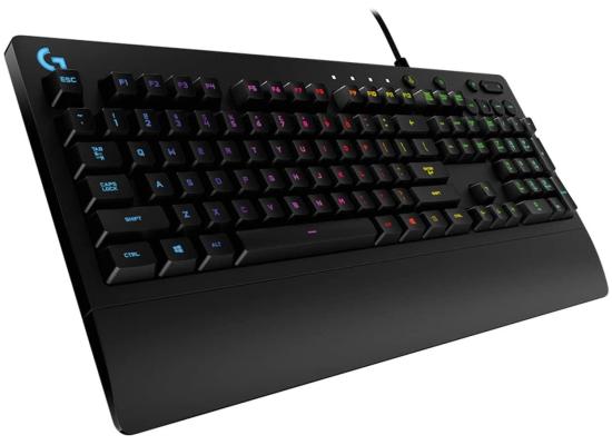 Logitech G213 Prodigy RGB Mech-Dome (Hybrid) Gaming Keyboard , Dedicated Media Controls, Spill-Resistant and Durable Design