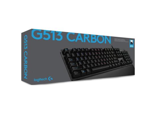 Logitech G513 Carbon LIGHTSYNC , RGB Mechanical Gaming Keyboard with ROMER-G Switches (25% faster and 40% more durable than standard mechanical switches.) - Tactile
