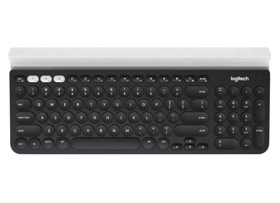 Logitech K780 Multi-Device Wireless (Bluetooth + 2.4GHz USB) Compact Keyboard Up To 18 months 2Battery life-For PC, Mac, Phone, Tablet (عربي)