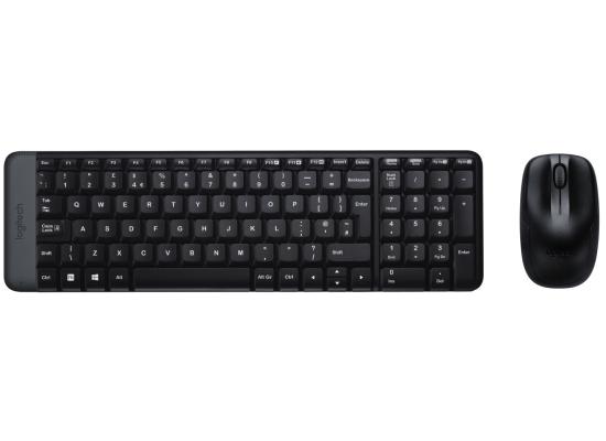 Logitech MK220 Compact Kit 2.4GHz Wireless Black Keyboard & Mouse Combo (عربي)