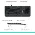 Logitech MK540 Advanced Wireless Keyboard & Mouse Combo 2in1 (2.4GHz), Sleek & Comfortable Spill-Resistant Design, Full-Size Keyboard w/ Programmable Keys & Palm Rest, Optical Mouse - PC/Laptop  (عربي)