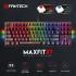 Fantech Maxfit87 Mk856 Tkl (80%) Rgb Mechanical Gaming Keyboard W/ Type C Cable & Media Keys - Blue Switch