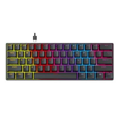 FANTECH MK211 ATOM61 Mechanical Gaming Keyboard, Double-Shot ABS, 1000Hz Polling Rate.