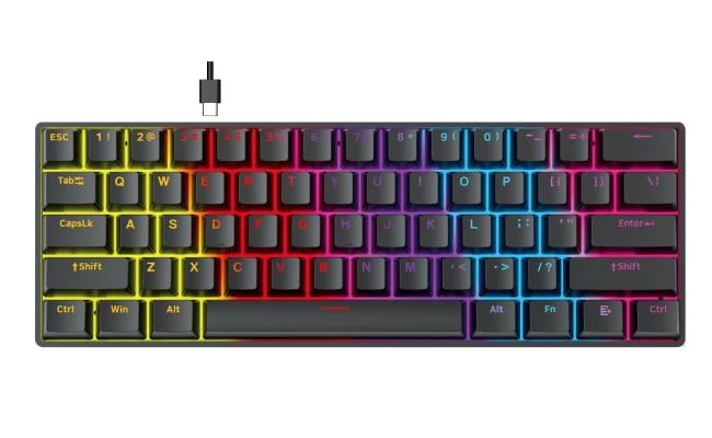 FANTECH MK211 ATOM61 Mechanical Gaming Keyboard, Double-Shot ABS, 1000Hz Polling Rate. FANTECH MK211 ATOM61 Mechanical Gaming Keyboard, Double-Shot ABS, 1000Hz Polling Rate.
