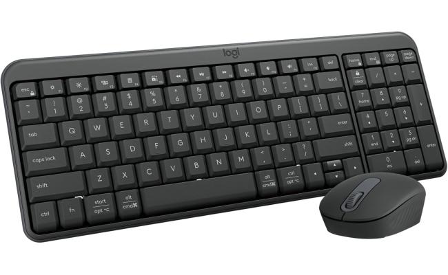 Logitech MK250 Bluetooth Wireless Mouse and Keyboard Combo: Fast & Easy Connectivity, Compact Wireless Keyboard, Ambidextrous Mouse, Durable Build - Windows/MacOS - Graphite