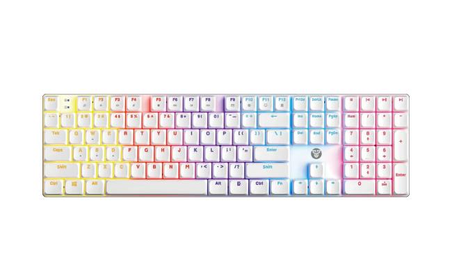 FANTECH MK314 ATOM AIR108 Low Profile Mechanical Gaming Keyboard, 17 RGB Modes - White FANTECH MK314 ATOM AIR108 Low Profile Mechanical Gaming Keyboard, 17 RGB Modes - White