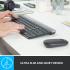 Logitech MK470 Slim Wireless Combo Keyboard & Mouse 2in1 (2.4GHz), Ultra Thin Design & Compact Keyboard , 1000 DPI Mouse - For Windows (عربي)