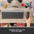 Logitech MK470 Slim Wireless Combo Keyboard & Mouse 2in1 (2.4GHz), Ultra Thin Design & Compact Keyboard , 1000 DPI Mouse - For Windows (عربي)