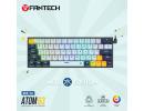 Fantech Mk874 V2 Atom63 (60% Size) RGB Wired 3 Colors Combination Mechanical Gaming Keyboard Mizu Edition, 3 Pin Hot-Swappable Switches, 26 Anti-Ghosting Keys - Sky Blue/Blue Switch