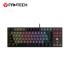 Fantech MK876 V2 Atom87 (TKL 75% Size) RGB Wired 2 Colors Combination Mechanical Gaming Keyboard Sumi Edition, 3 Pin Hot-Swappable Switches, 25 Anti-Ghosting Keys - Grey/Red Switch
