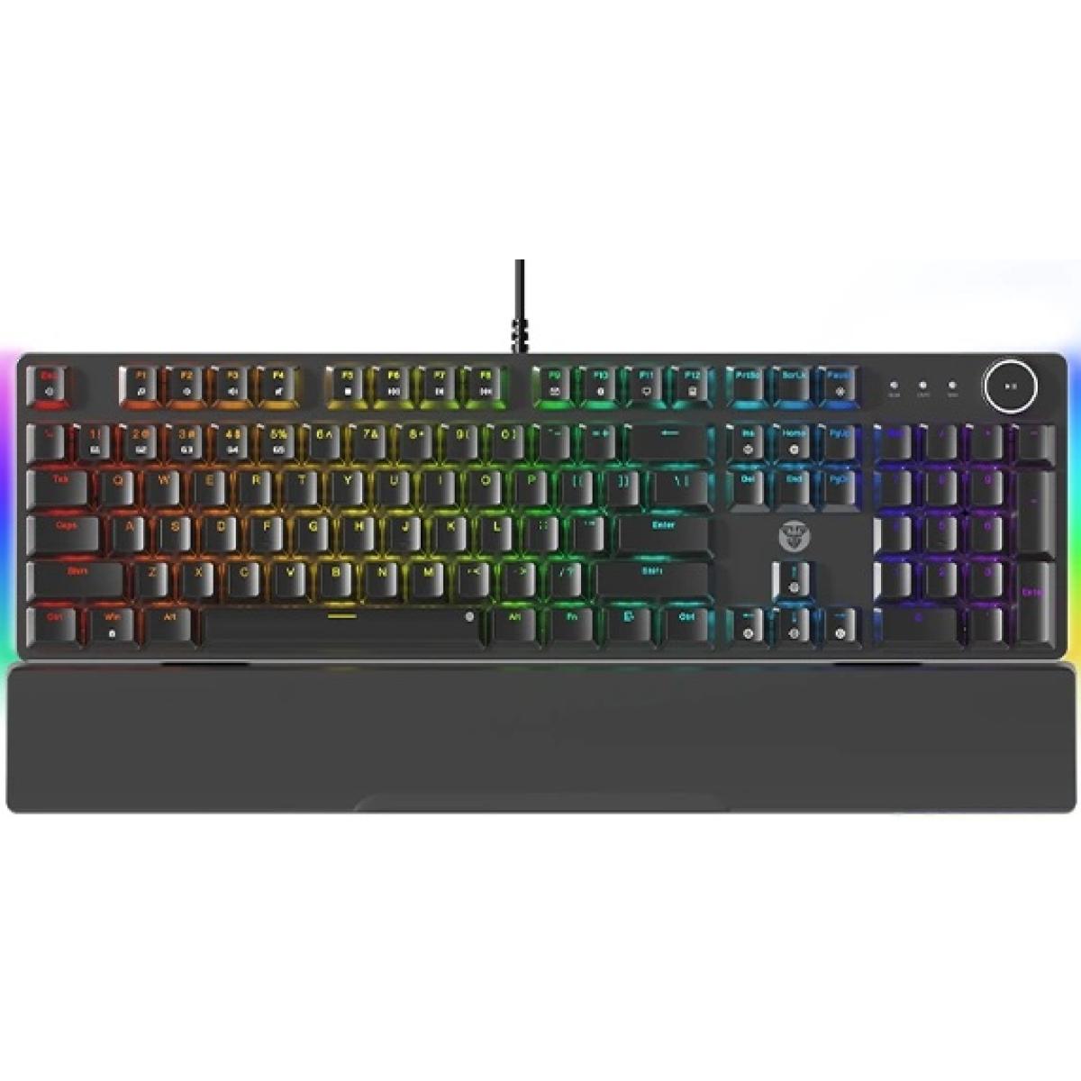 Fantech MK894 Maxpower II Mechanical Gaming Keyboard Black, Speed Grey, (Soft Linear Keys).