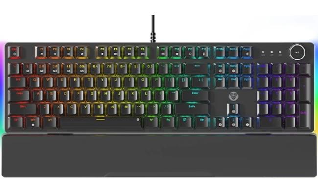 Fantech MK894 Maxpower II Mechanical Gaming Keyboard Black, Speed Grey, (Soft Linear Keys). Fantech MK894 Maxpower II Mechanical Gaming Keyboard Black, Speed Grey, (Soft Linear Keys).