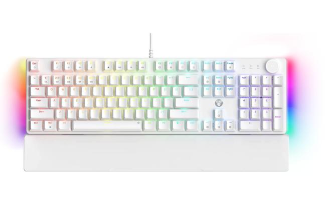 Fantech MK894 Maxpower II Mechanical Gaming Keyboard White, Speed Grey, (Soft Linear Keys).