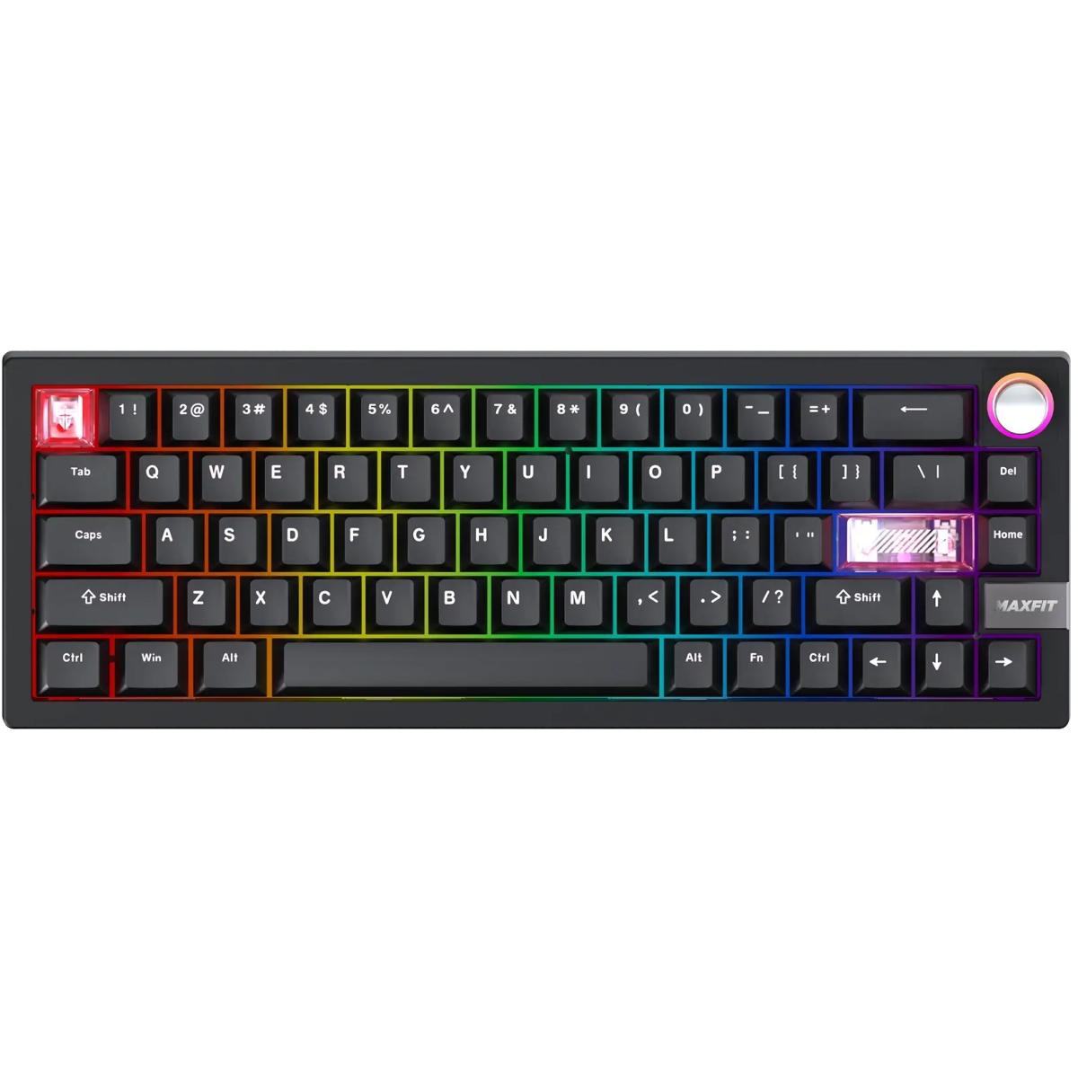 FANTECH MK920 MAXFIT6 Wireless Mechanical Gaming Keyboard - Black, Lighting Effects: 46 Modes, Connectivity: BT, Wired, Strike Speed Wireless - Black